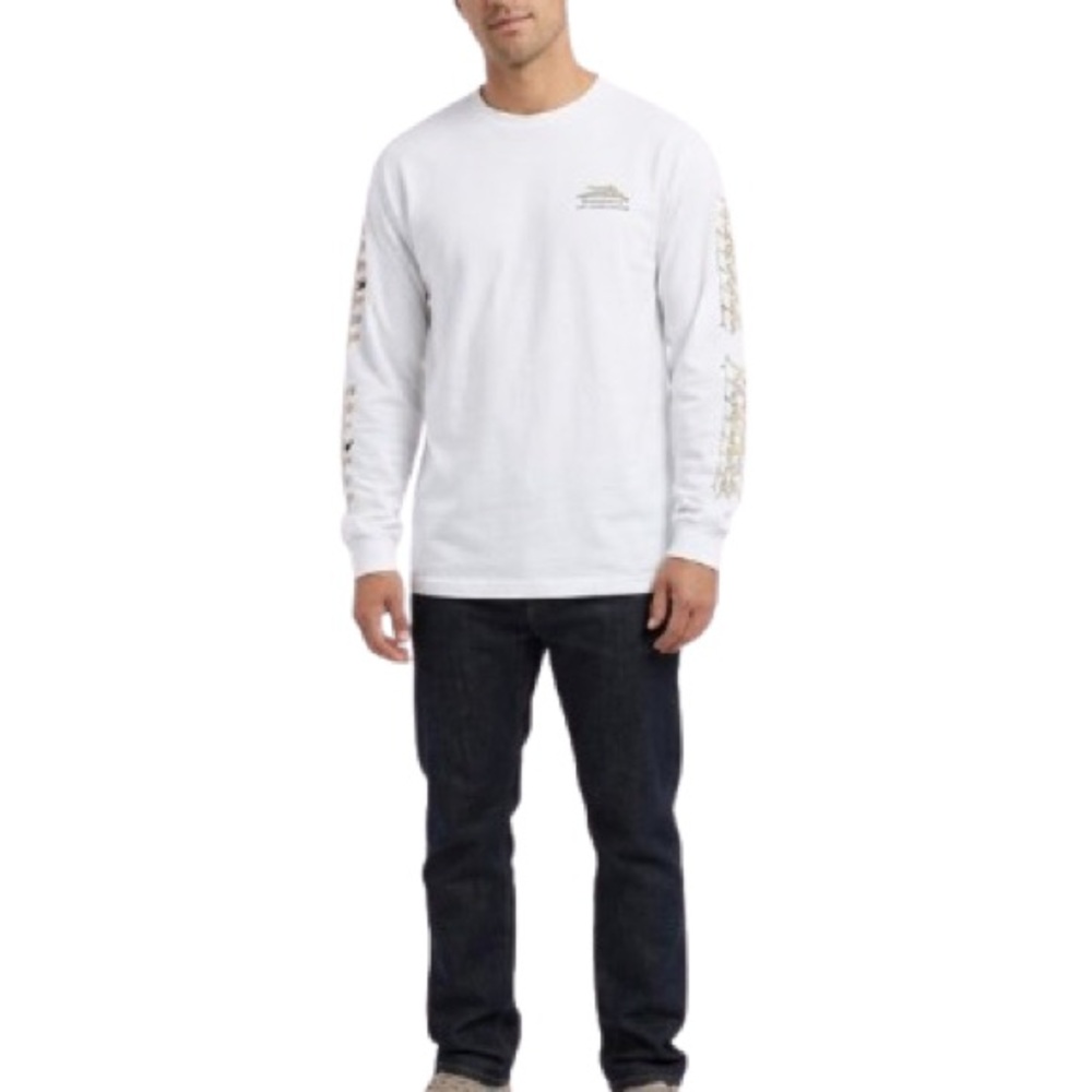 Lakai Porous Walker For Lakai Mens Long Sleeve White Graphic Tee Size Medium